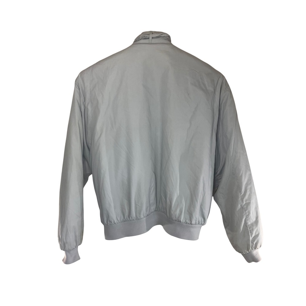 Peter England XL Light Blue Bomber Jacket Retro 80s‎ Harrington Coat